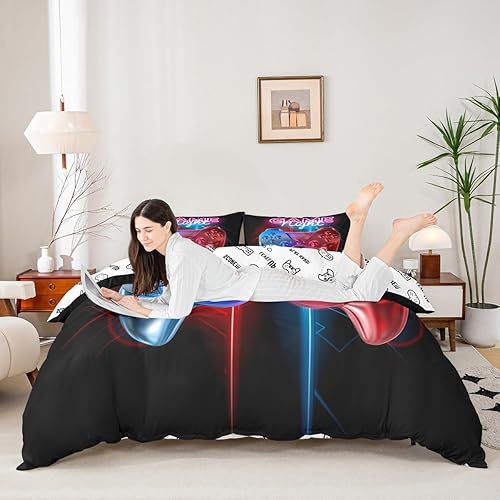 Vista 52 de Feelyou Hamsa Juego de funda de edredón Hamsa, juego de funda de edredón de Hamsa, diseño de ojos para niños, adolescentes, hombre, mujer, mayores