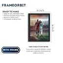 FrameOrbit Cristiano Ronaldo & Lionel Messi Football Legends Photo Frame 11x14 Inch – Stadium Art Wall Decor for Sports Fans, Motivational Soccer Poster Frame gallery image