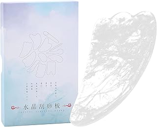 Tábua Gua Sha, placa Gua Sha de cristal natural, terapia de acupuntura SPA, ferramenta de massagem de raspagem Gua Sha