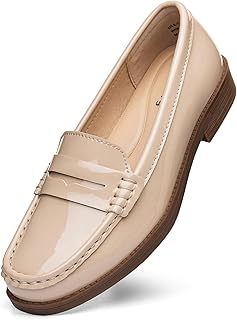 FreeberryWomens Comfortable Leather Penny Loafers in Pakistan
