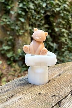 Rufus Concept Teddy Bear Mini Single Candle Mold (Silicone)