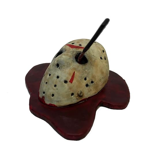 Factory Entertainment KUZOS Horror Miniature Collectible Jason Voorhees Mask, Mulitcolor