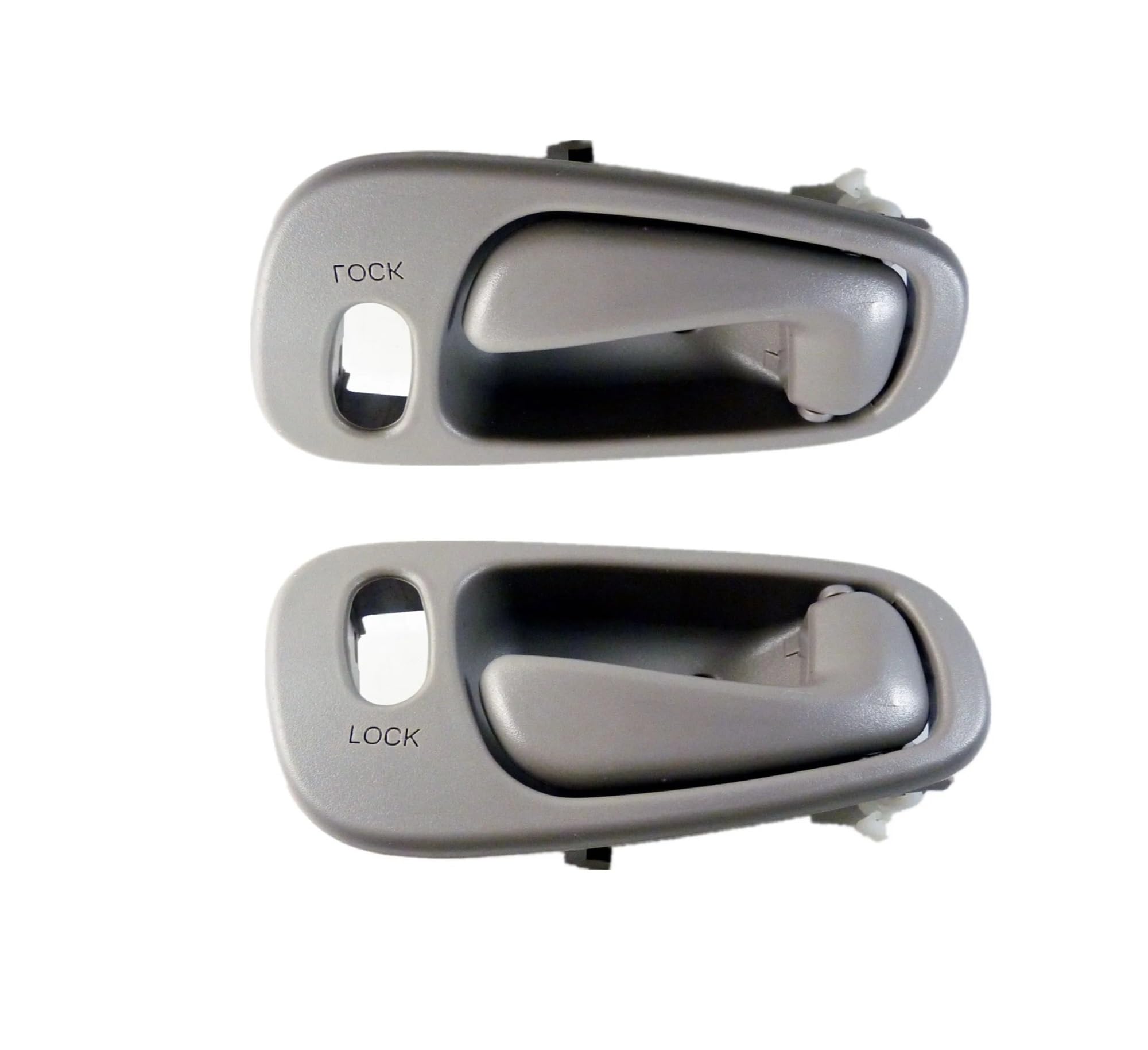 Zhannuobhd Gray Lh And Rh 2Pcs For Toyota For Corolla 1998 1999 2000 2001 2002 Interior Door Handle Left Right With Lock Hole Gray Car Side Plated Interior Door Handle(Gray Lh And Rh 2Pcs)