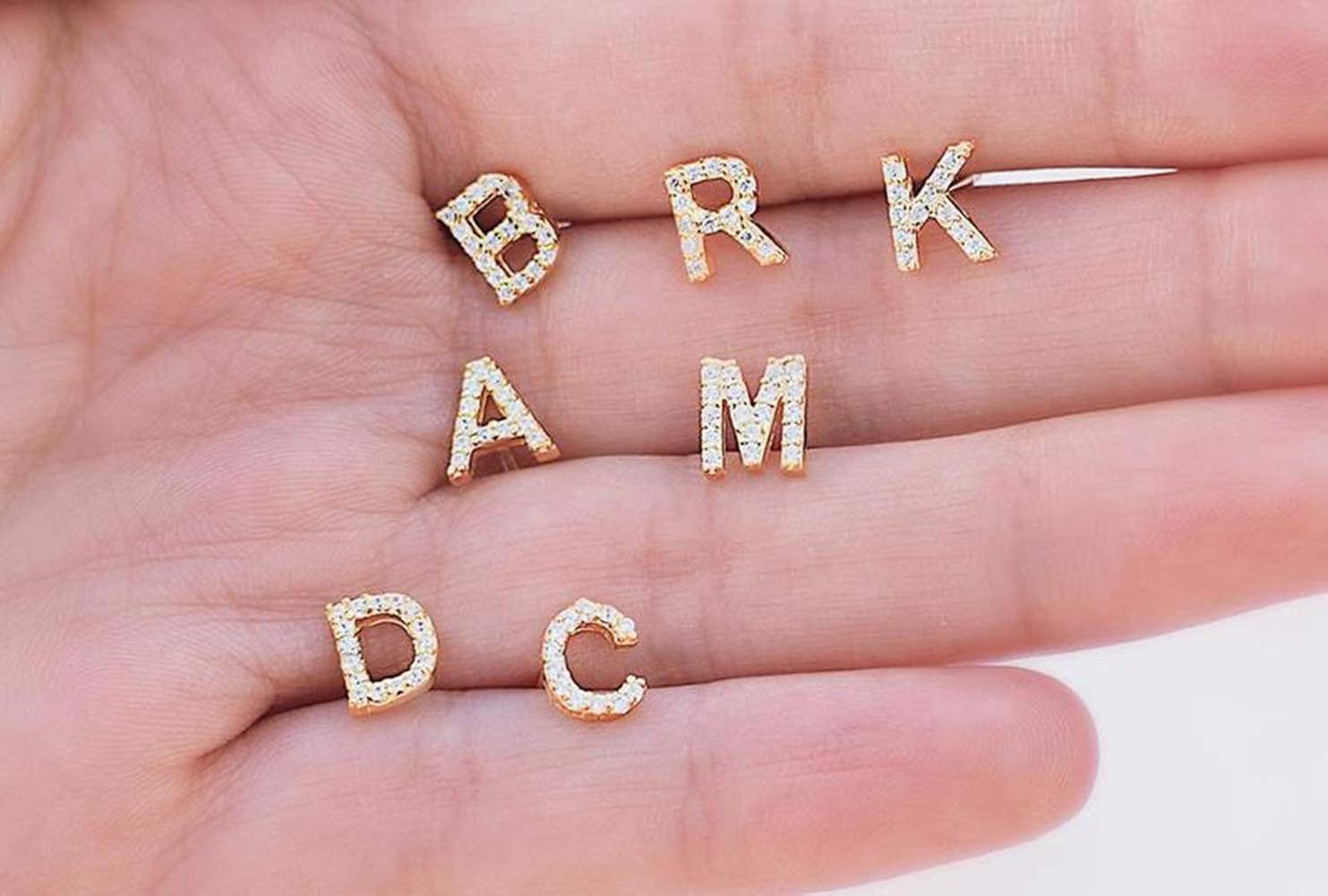 Cocadant Gold Large Initial Necklace,Gold Initial Bracelet,Gold CZ Initial Stud Earrings for Women Girls Men,Stainless Steel Letter Name Fashion Jewelry Set Gifts,Alphabet 26 A-Z