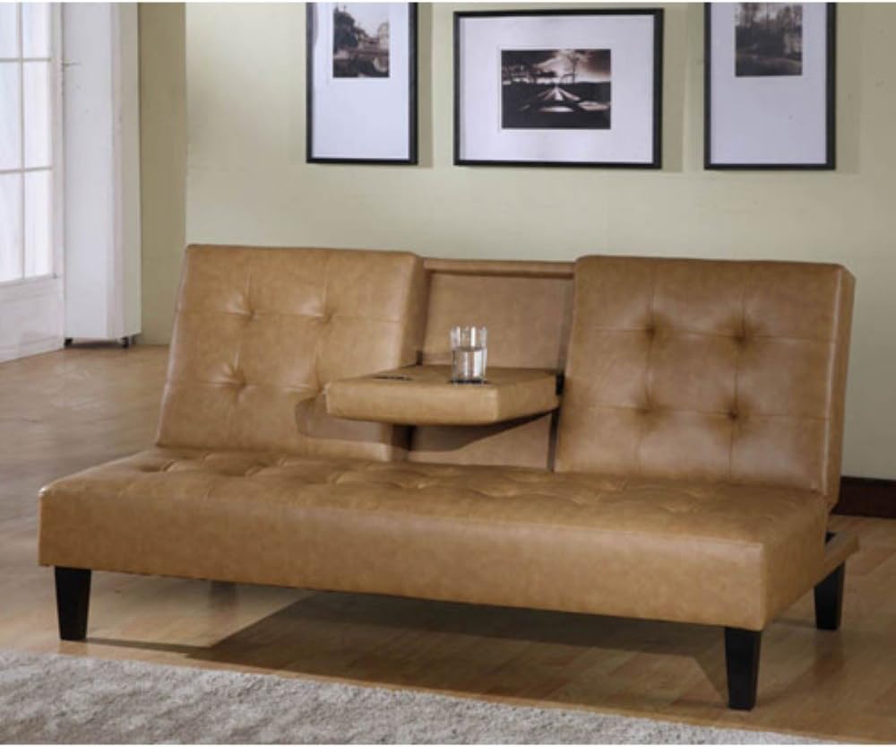 Amazon.com: Klik-Klak Sleeper Sofa Color: Camel : Home & Kitchen