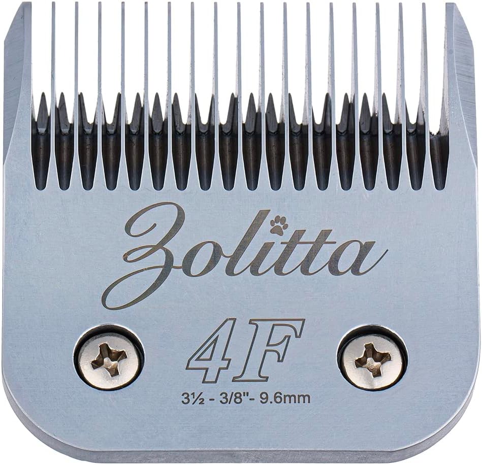 4F Blade Elite Edge, Forged SK5 High Carbon Japanese Steel, Professional High Durability Long Lasting Edge, 3½" Cut Length, 9.6mm, Large and Small Animals - Dogs & Cats