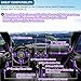 Opall Full Set Interior Decoration Trim Kit Steering Wheel & Center Console Air Outlet Trim, Door Handle Cover Inner for Jeep Wrangler JK JKU 2011-2018 2 Door& 4Door(Purple 12PCS)