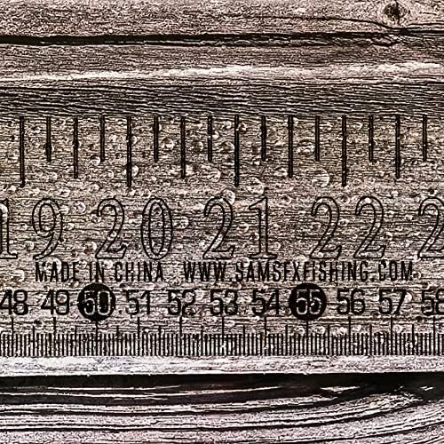 SAMSFX Fishing Self Adhesive Measuring Ruler Sticker Tape Transparent Boat Fish Decal 39"/100cm (2.2" Wide Transparent Tape)