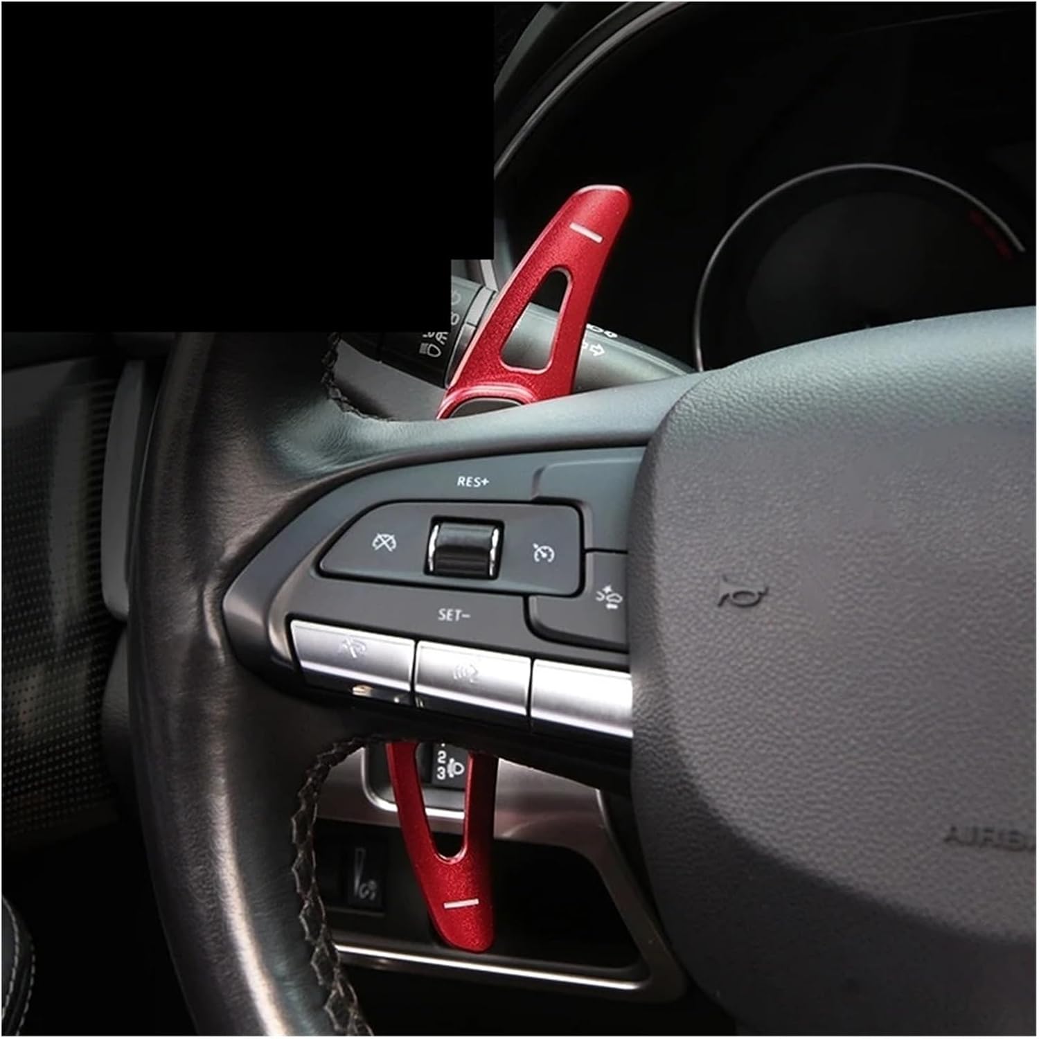 MUSM 2pcs Car Steering Wheel Shift Paddle Extension Aluminum Alloy Shifters GAC Trumpchi EMPOW GS8 Accessories(3)