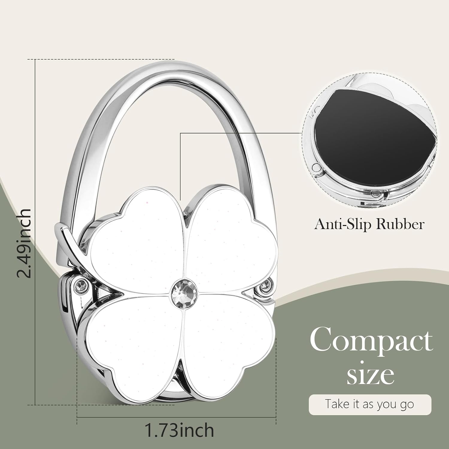 Purse Hook for Table Bag Charms Backpack Accessories Gifts Stocking Stuffer image 2