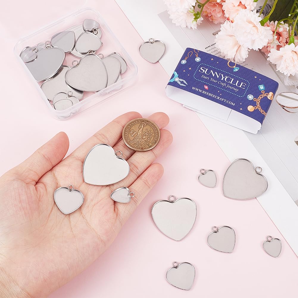 SUNNYCLUE 48PCs DIY 24Sets Lunette de Cabochon Pendentif Style Vintage Breloques en Verre pour Photo Plateau SUNNYCLUE 48PCs DIY 24Sets Lunette de Cabochon Pendentif Style Vintage Breloques en Verre pour Photo Plateau