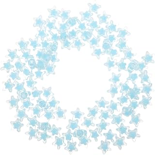 Angoily 100 Cuentas De Sueltas Para Joyería Manualidades 4 De Julio Estéticas Para Pendientes Pulseras Acrílico Color Azul