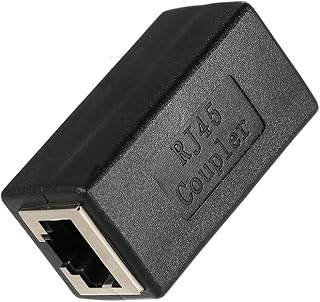 Pruie Acoplador RJ45 Acoplador em linha CAT 5/CAT 6/CAT 7 LAN Cabo Ethernet Ext Adaptador Conector Fêmea para Fêmea Plugue modular reto