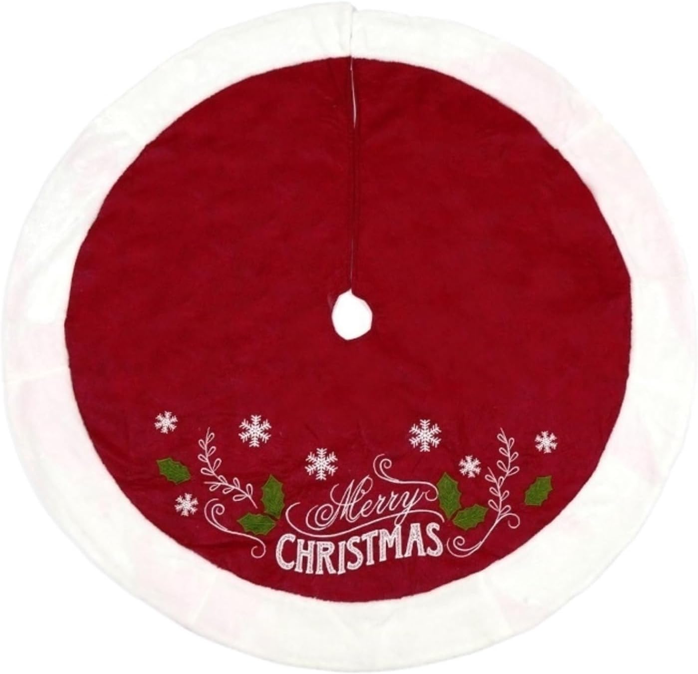 RUVOO Christmas Tree Skirt Christmas Tree Mat Christmas Tree Skirt 47 Inches Soft Thick Tree Skirt for Xmas Tree Party Home Decoration Christmas Skirt Tree Christmas Tree Decorations