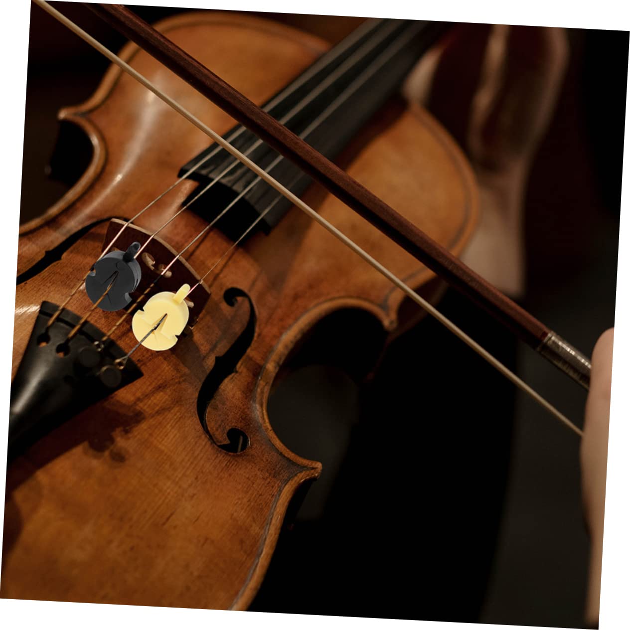 ibasenice 30pièces Sourdines Caoutchouc Pour Violon Et Alto Pratique Et Sonore Idéale Pour Entraînement Silencieux