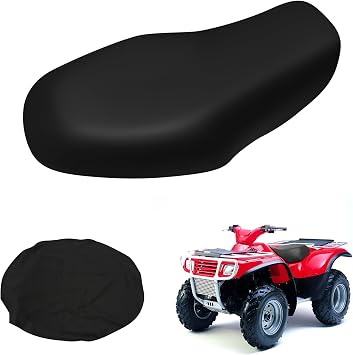 Leather Seat Cover Replacement for Kawasaki Prairie 1997-2003 300 400 650 KVF300 KVF400 2X4 4X4 KFV ATV Seat Accessories Black