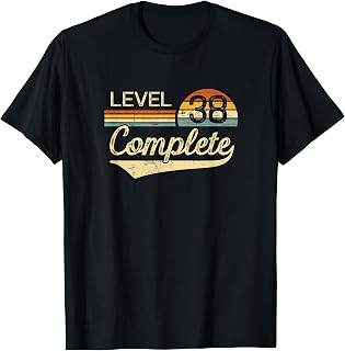 Level 38 Complete Vintage 38th Wedding Anniversary T-Shirt