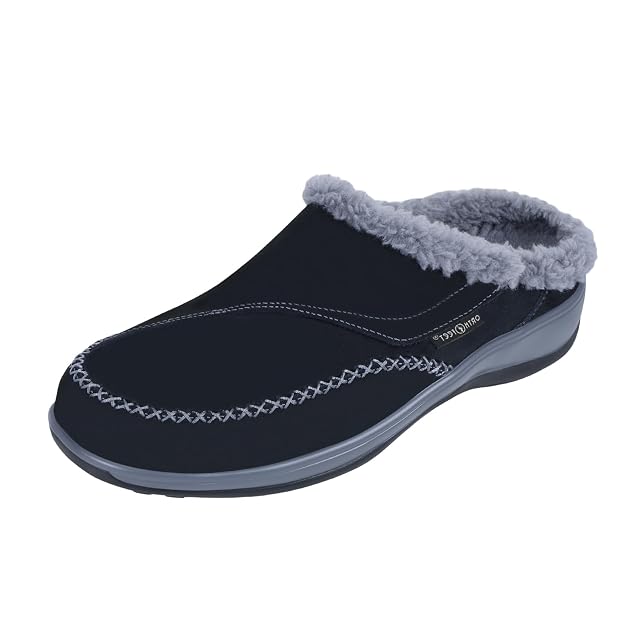 Orthofeet Womens Orthopedic Faux Fur Lined Charlotte Slippers