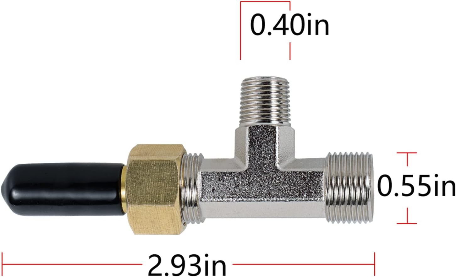 Bonbo Bleeder Tee Kit Replacement for Seastar 3004.6439 HF4202 Compatible with All Baystar Cylinders (2pcs)