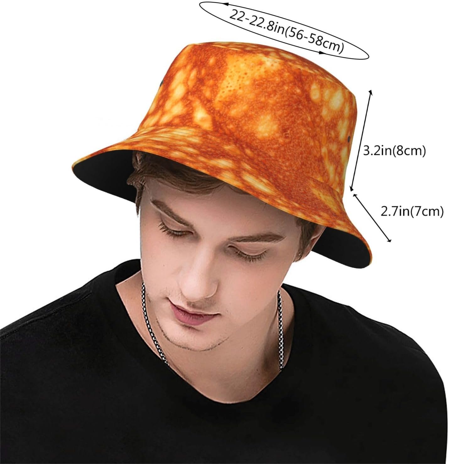 Food Bucket Hat for Men Women, Funny Bucket Hats, Unisex Packable Sun Hat Fisherman for Summer Outdoor, Beach Travel - Image 2