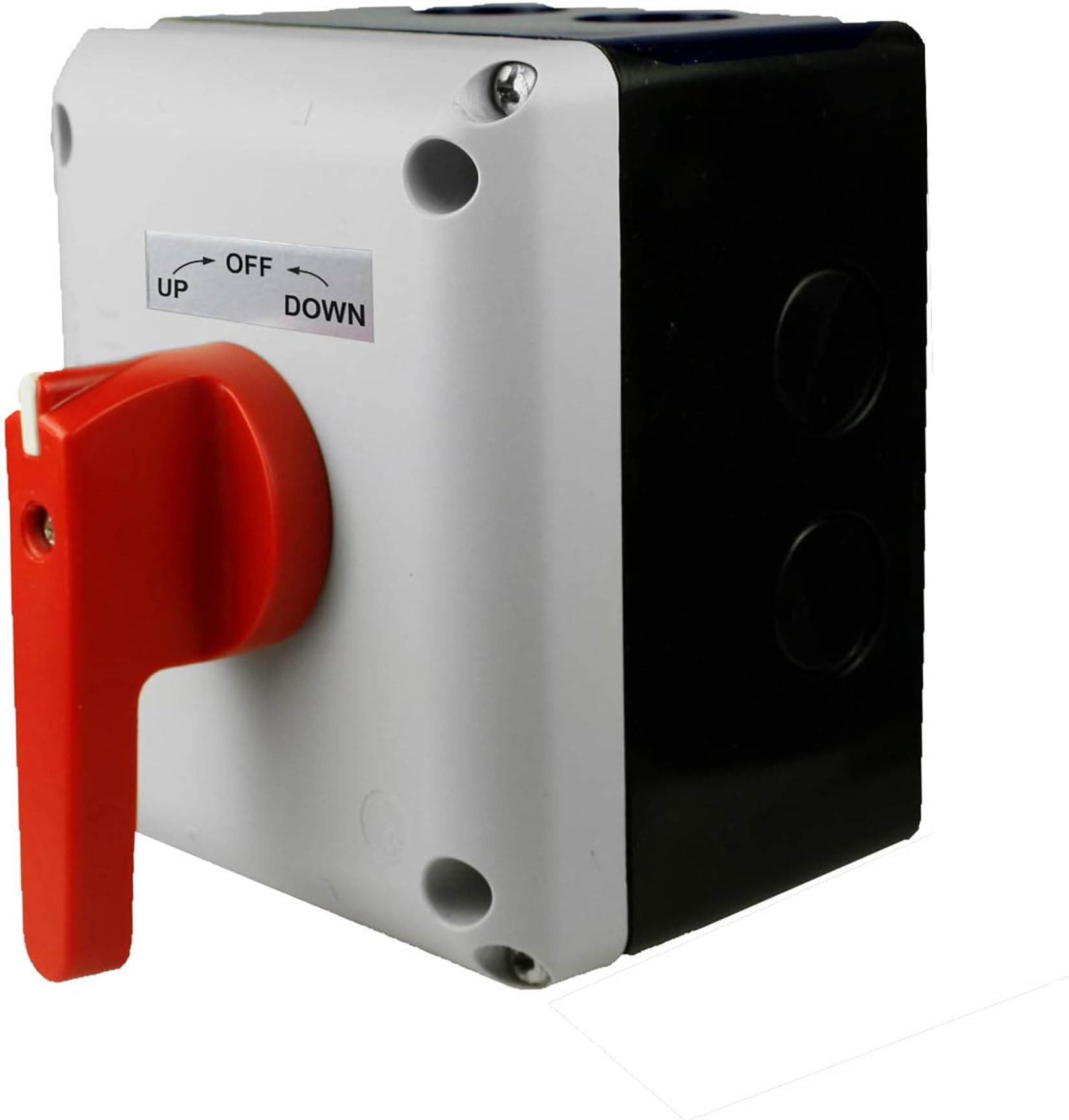 Boat Lift Motor Reversing Switch | 120/240VAC | 20A | 2HP | Front Mount | Momentary Handle | UL Listed