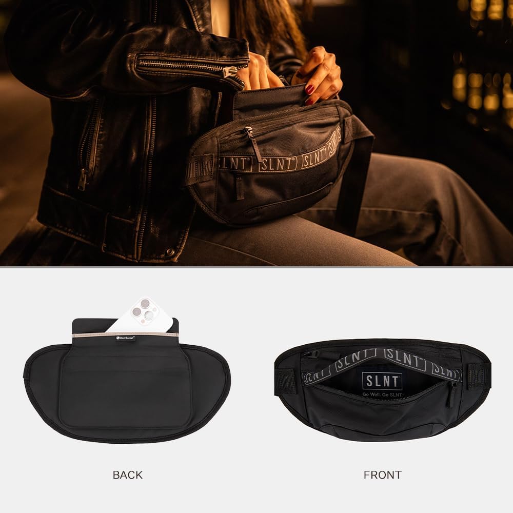 SLNT Essentials Sling Bag with Signal Blocking Faraday Phone Sleeve & EMF-reducing Pocket for On or Off Grid Use - Image 2