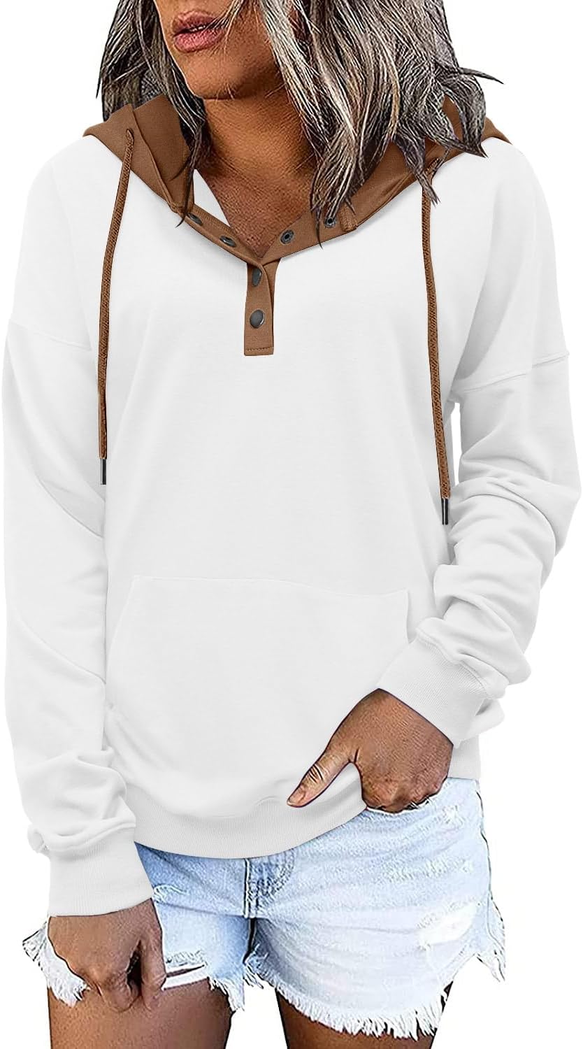ROSELINLIN Womens Hoodies Sweatshirts with Kangaroo Pockets