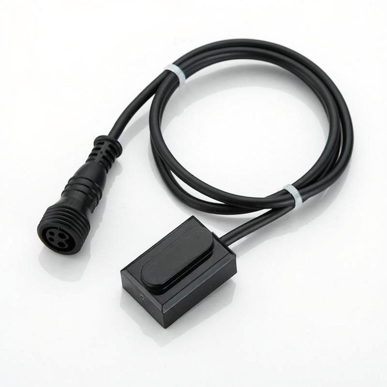 Touchless Automatic Detector Faucet Controller Bathroom Sink Hot & Cold Mixing Black 10x29cm Vertical-image-18