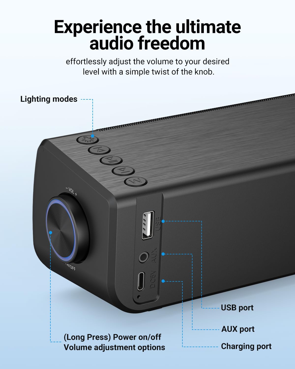 Altoparlanti PC MARSGAMING MS-PRO 10W RGB - Audio Potente Con Luci Dinamiche | Compatibili Con PC, Mac, Smartphone