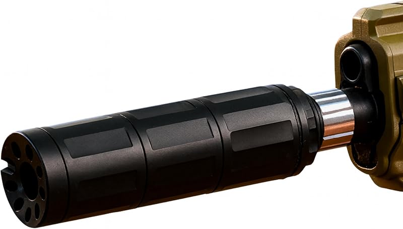 Modular CNC-Machined 1/2x28 Threaded Enhancement Adapter – 3.8" Precision Alignment Device – Alloy Steel Construction with Oxide Black Finish – Multi-Section Modular Threaded Component
