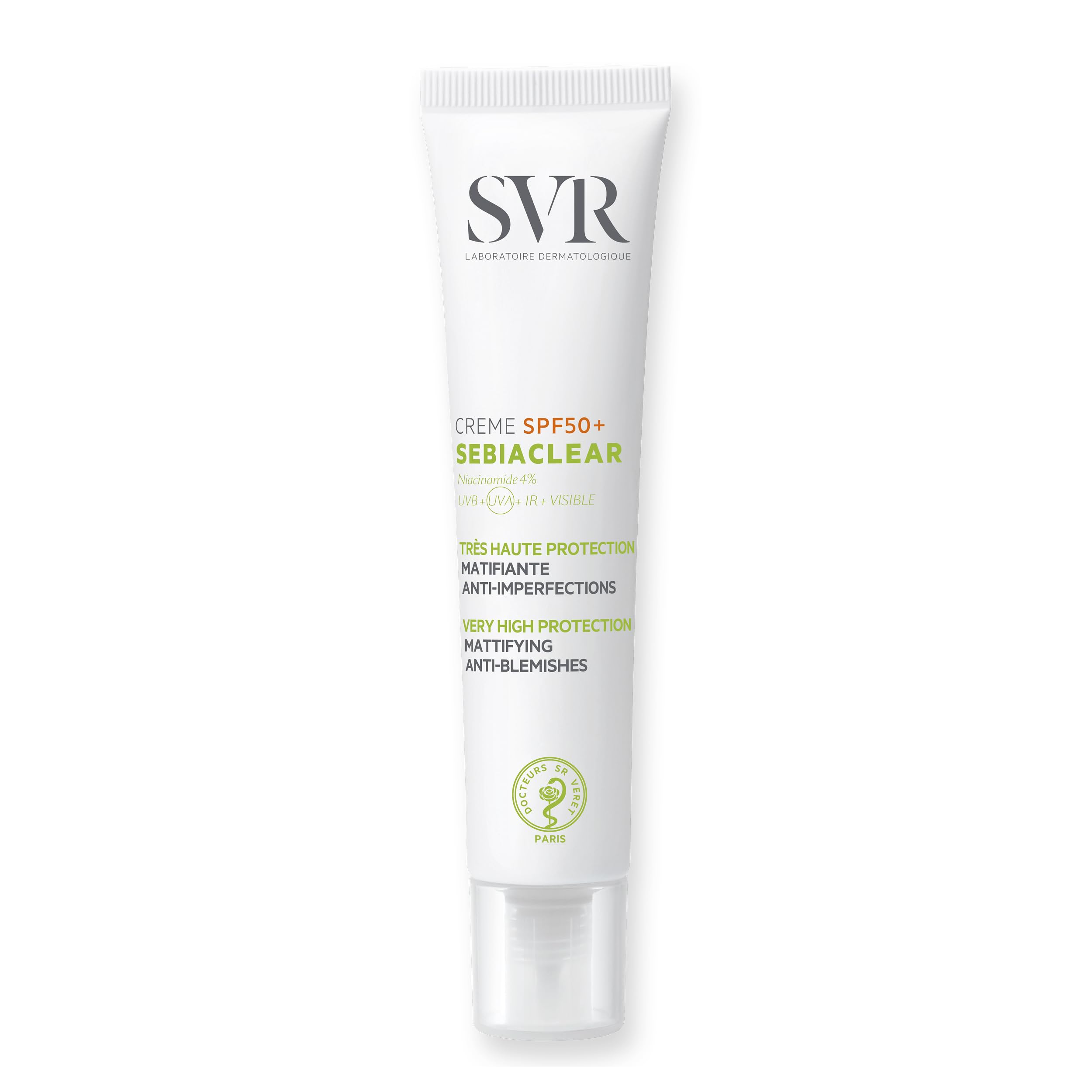 SVR SEBIACLEAR SPF50+ Mattifying Anti-Blemish Daily Face Sunscreen