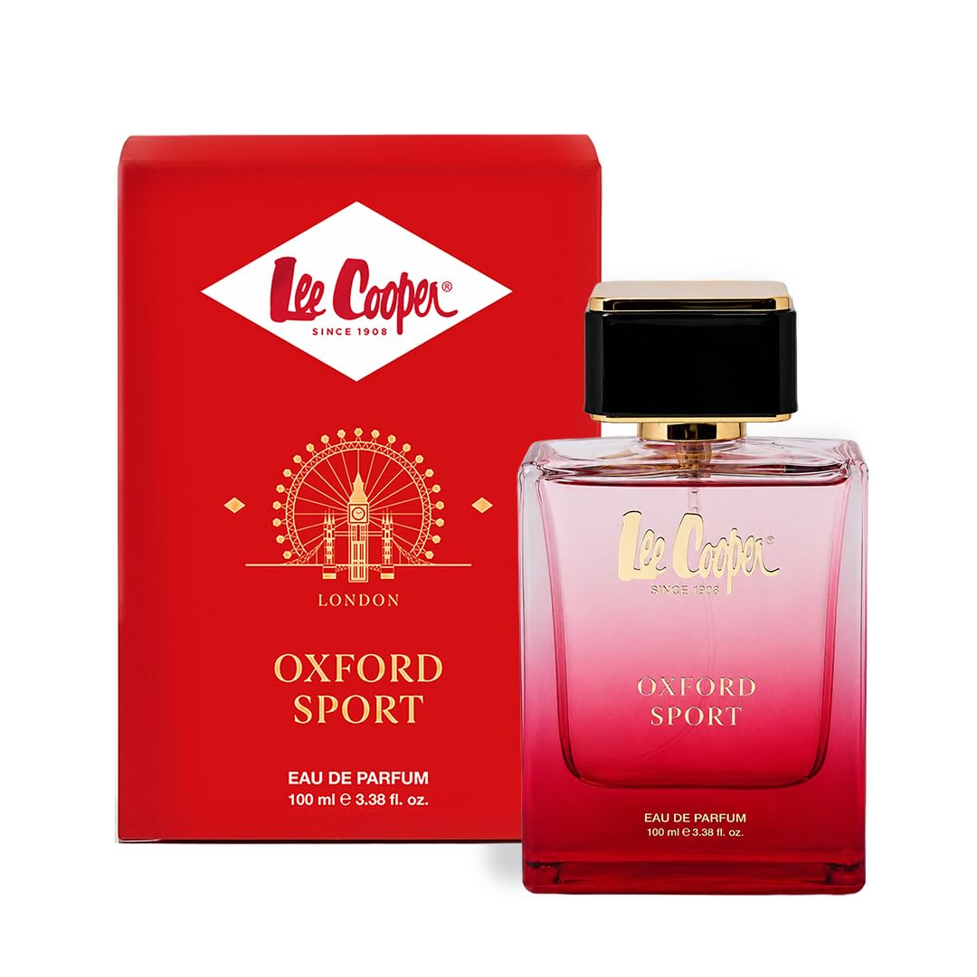 Lee Cooper Oxford Sport Eau de Parfum - 100ml | Long Lasting Unisex Perfume | Apple, Ginger, Lemon & Geranium Scent | Internationally Inspired Fragrance for Active & Sporty Lifestyles-image-48