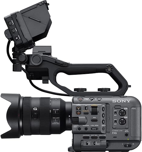 Miniatura 4 de Sony Kit de cámara de cine digital FX6 con lente de 0.945-4.134 in (ILME-FX6VK) + monitor 4K + tarjeta Cfexpress Sony de 256 GB + auriculares Pro +