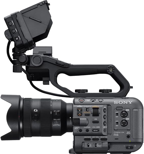 Sony FX6 Cinema Line Camera Kit with 24105 mm F4 G OSS Lens (ILME-FX6VK) Full-Frame 10.2MP Sensor | 4K 120p |128GB Tough Card, BP-U35 Battery, Pro Case, Deluxe Cleaning Set and More