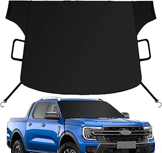 Windscreen Cover Frost Ice Snow Protector for Winter, Magnetic Car Windshield Cover, Heavy Duty Ultra Thick Protective Windscreen Covers, Waterproof Dustproof Sun Ice Snow Protector, 190×112cm