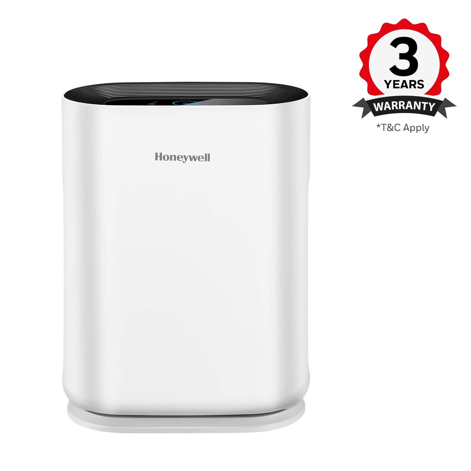 Honeywell Air Touch A5 Air Purifier with a 3-year warranty badge.