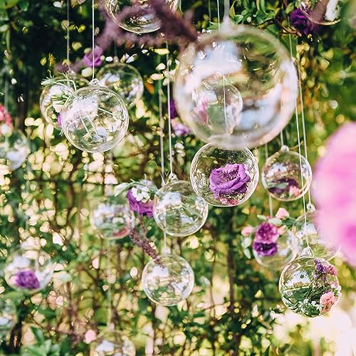 25 Sets Clear Fillable Ornaments Ball In 5 Different Size,Diy Plastic Acrylic Fillable Ball For Party Decor #TOP5