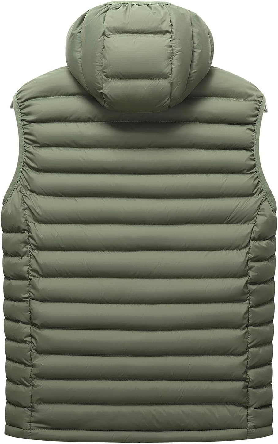 Men's Chevron Quilted Hooded Jacket Puffer Winter Warm Coat