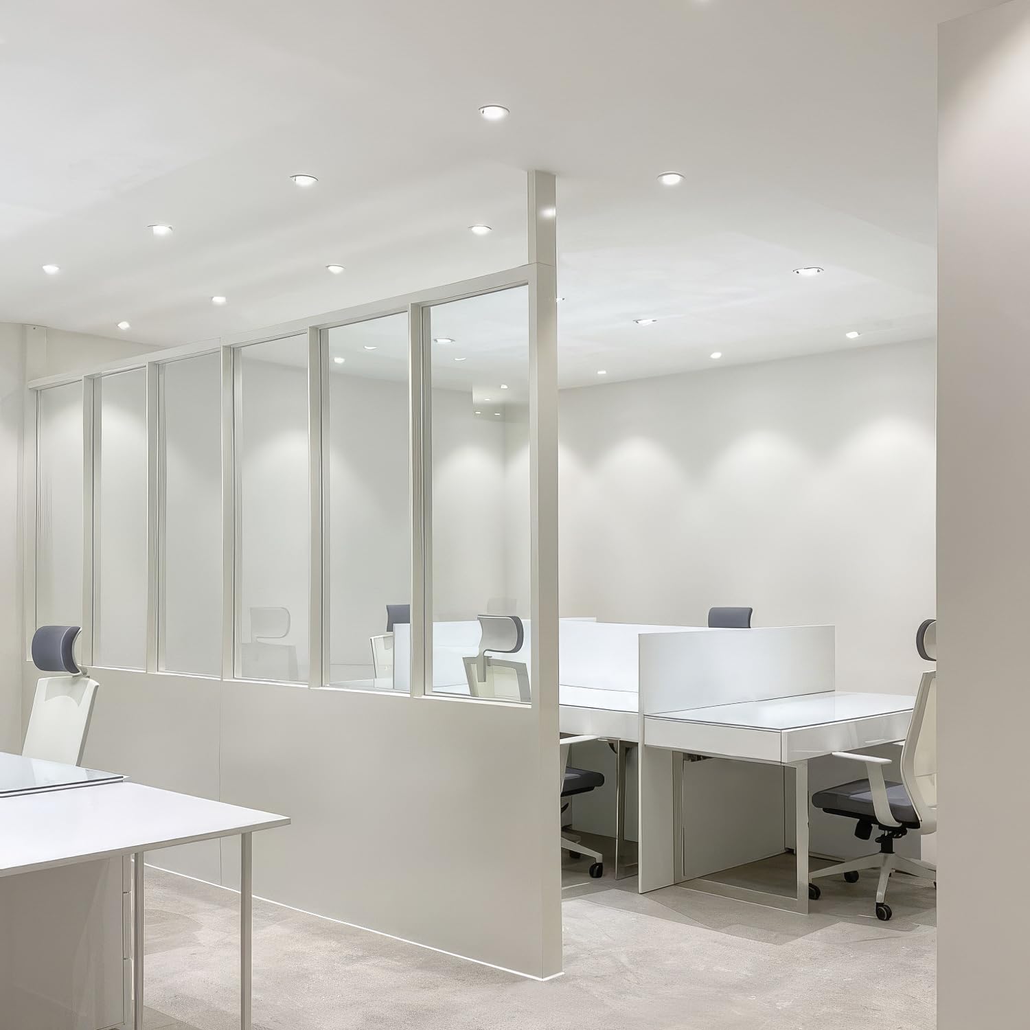 TRAXON LUXPOINT® Downlight LED Empotrable Slim 20W 3CCT 3000K/4000K/6500K con Driver Externo, Panel LED Redondo Ø224mm Corte 205-210mm, Foco LED Techo Interior 120° 220-240V (Blanco, 20W CCT)