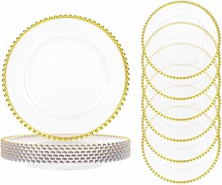 Gold Beaded Charger Plates