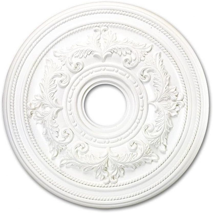 Ceiling Medallion in Style 22.5 inches Wide by 1.5 inches High-White Finish 218-Bel-732702