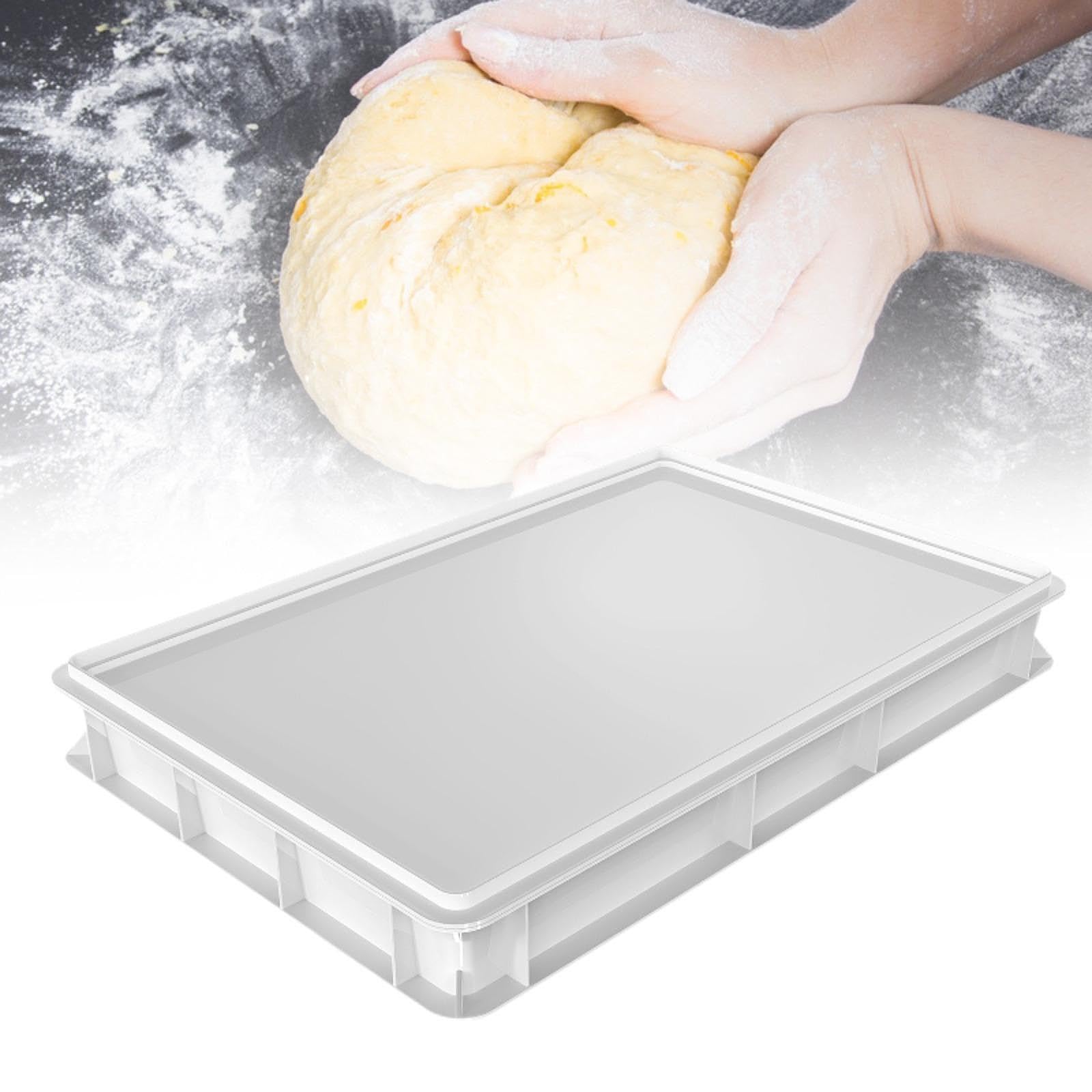 Yajuyi Teiggarbox, Mehrzweck Stapelbox Zur Aufbewahrung von Obst Und Pizzateig mit Deckel für Kühlschrank, Vorratskammer Und Pizzaherstellung, 30 cm X 