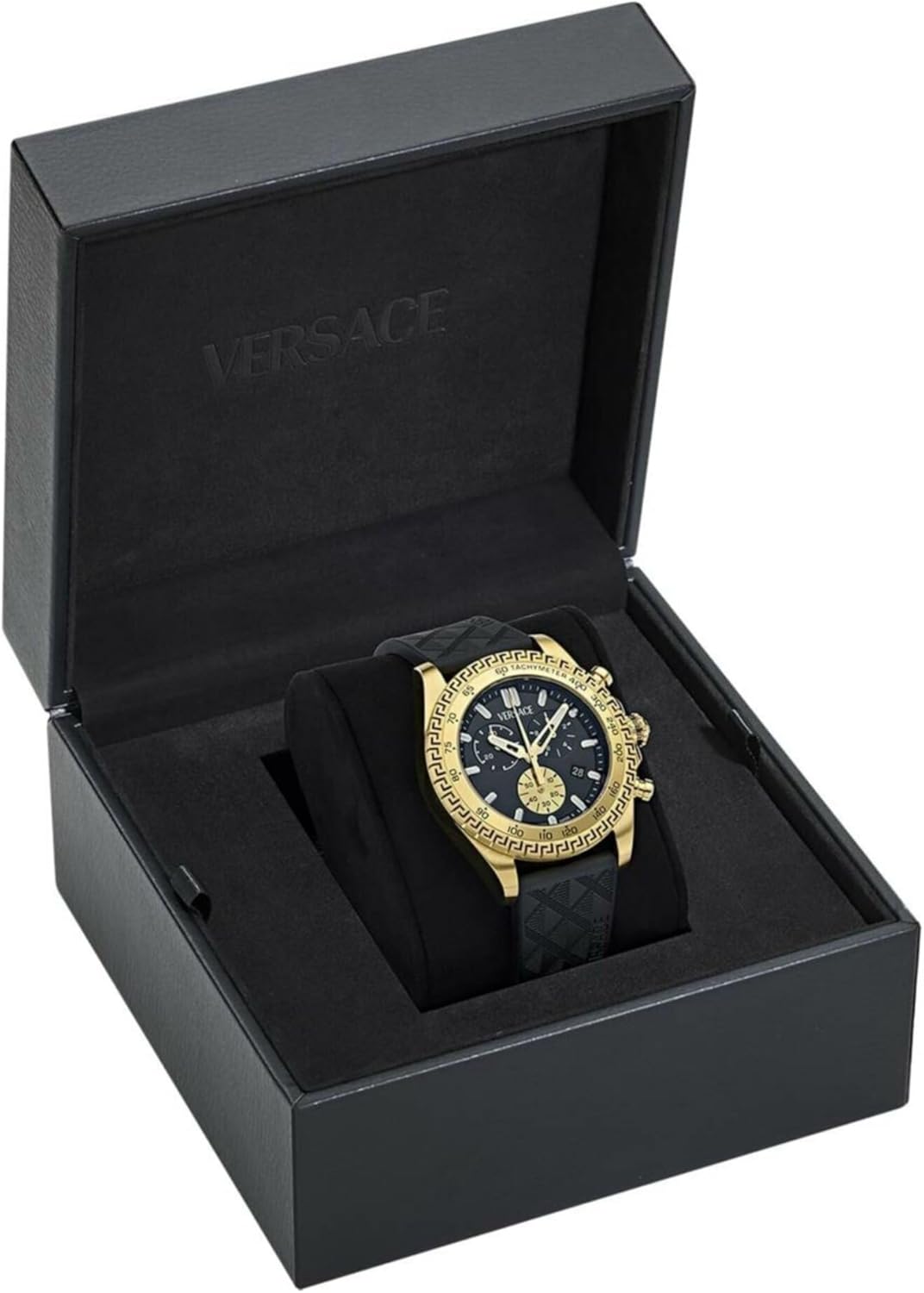 Versace Chrono X Leather Watch