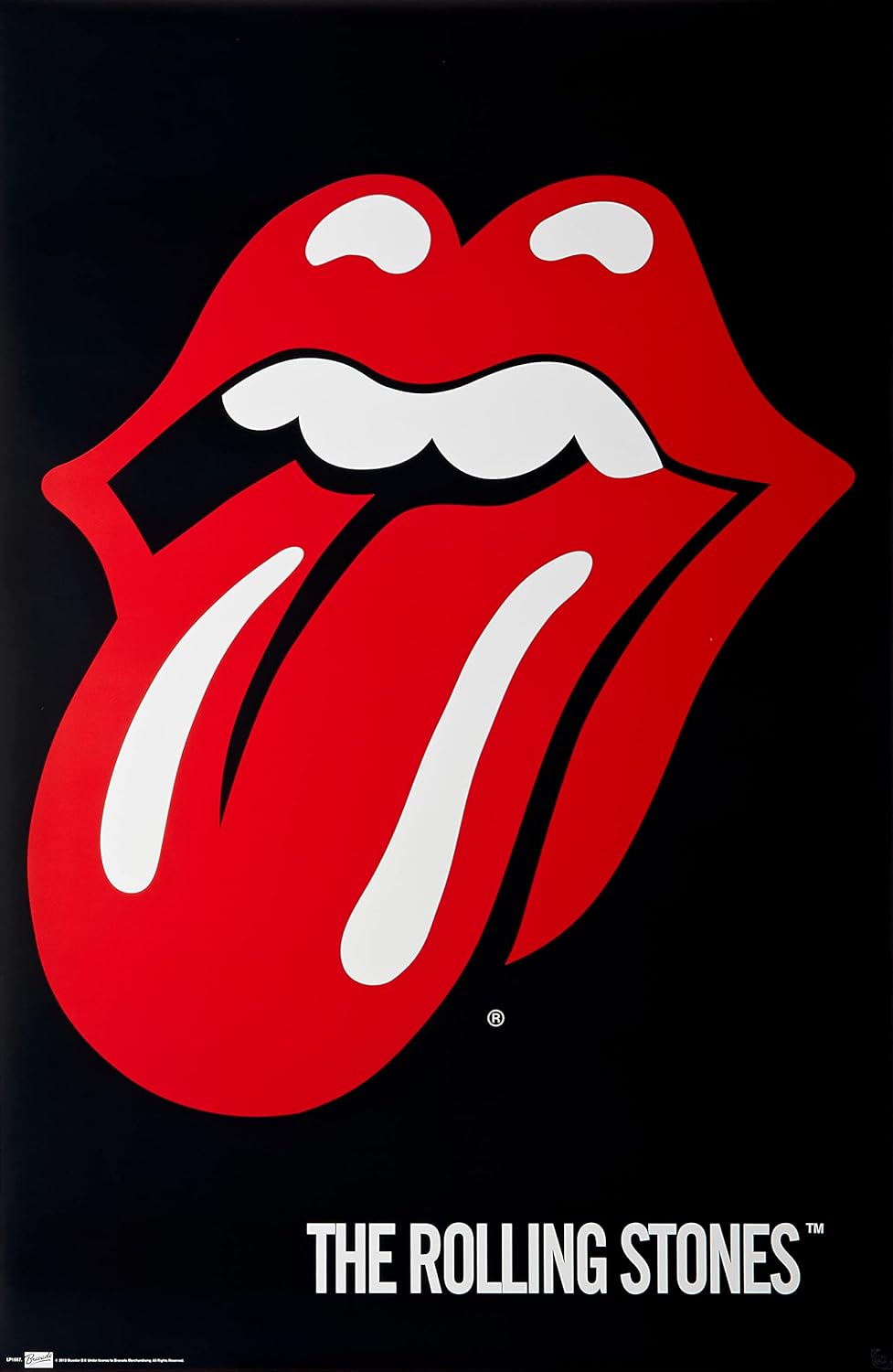 TriX Rolling Stones + Aluminum Frame Gold Poster (Frame Set) 36.2 x 24.2 inches (LP-1667G)