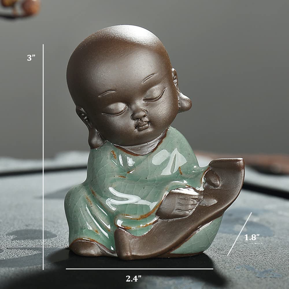 Amazon.co.jp: かわいい赤ちゃんの僧侶像 中国の絵画の僧侶フィギュア 