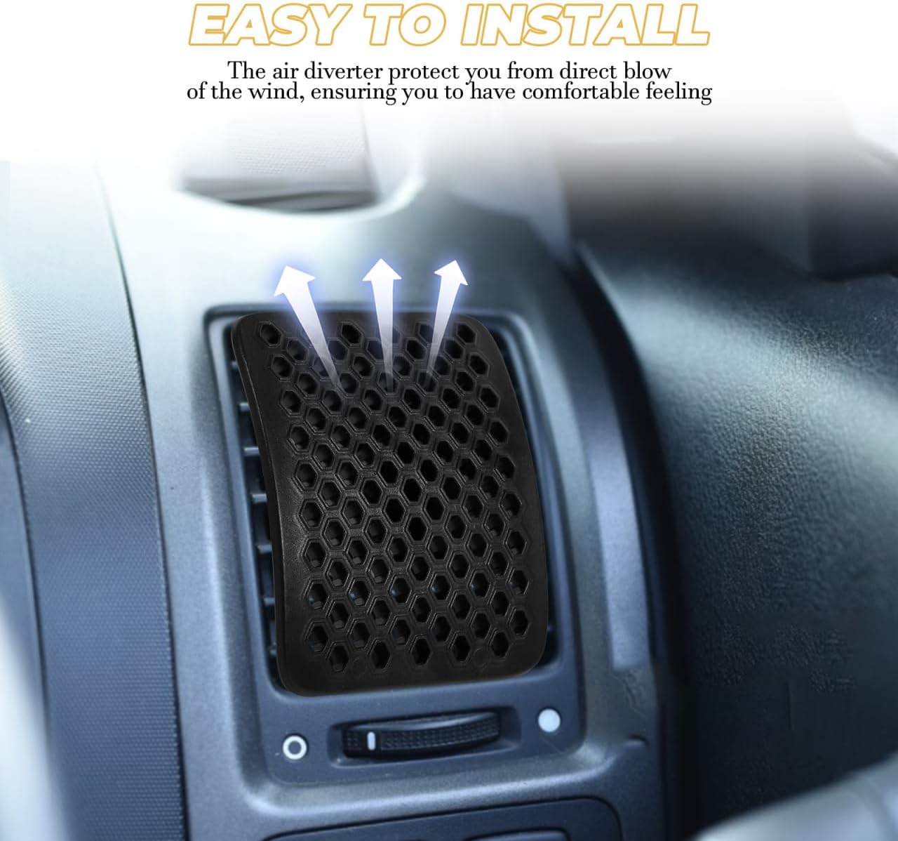 Car Vent Air Deflector for Automotive Air Conditioning Wind Diverter Easy to Install