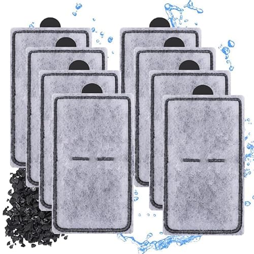 8 Packs PF-S Aquarium Replacement Filter Cartridges Compatible with Top Fin Silenstream PF10 Power Filters Fish Tank Filter Cartridge Vrynthra