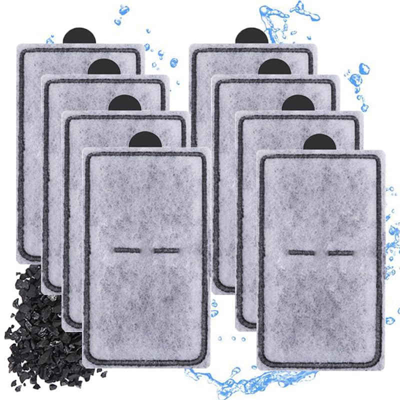Cartuchos de Reposição para Filtro de Aquário PF-S Vrynthra Compatíveis com Top Fin Silenstream PF10, 8 unidades