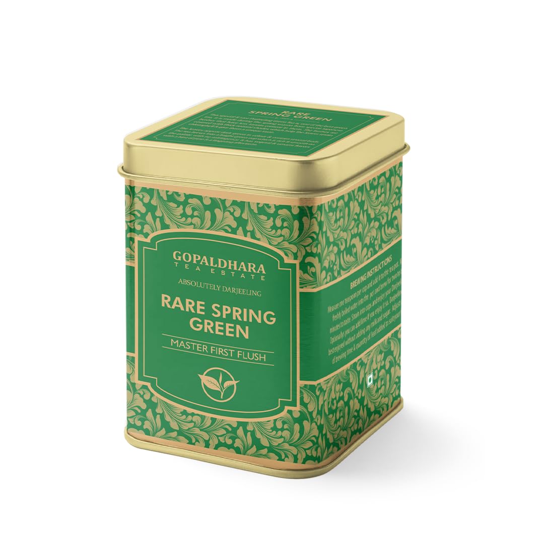 Gopaldhara Darjeeling Rare Spring Green Tea 25g Tin Can - (Master Series) FTGFOP1 Finest Rare Green Tea (B08TBRHZ8G) Amazon Price History, Amazon Price Tracker