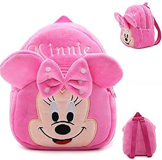Kain Kids Bag Cartoon Character School Bag Plush Bag Cartoon Toy Bag and Soft Bag to Children's Gifts for Baby/Girls/Boys 2 to 6 Year, minnie, Daypack Backpacks